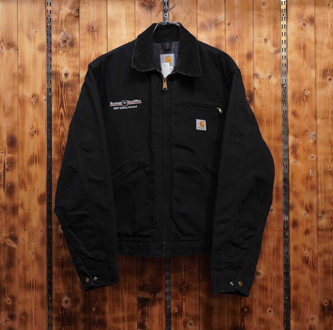 USA製 carhartt デトロイトジャケット 40 regular /ブラック 黒 カーハート J01
