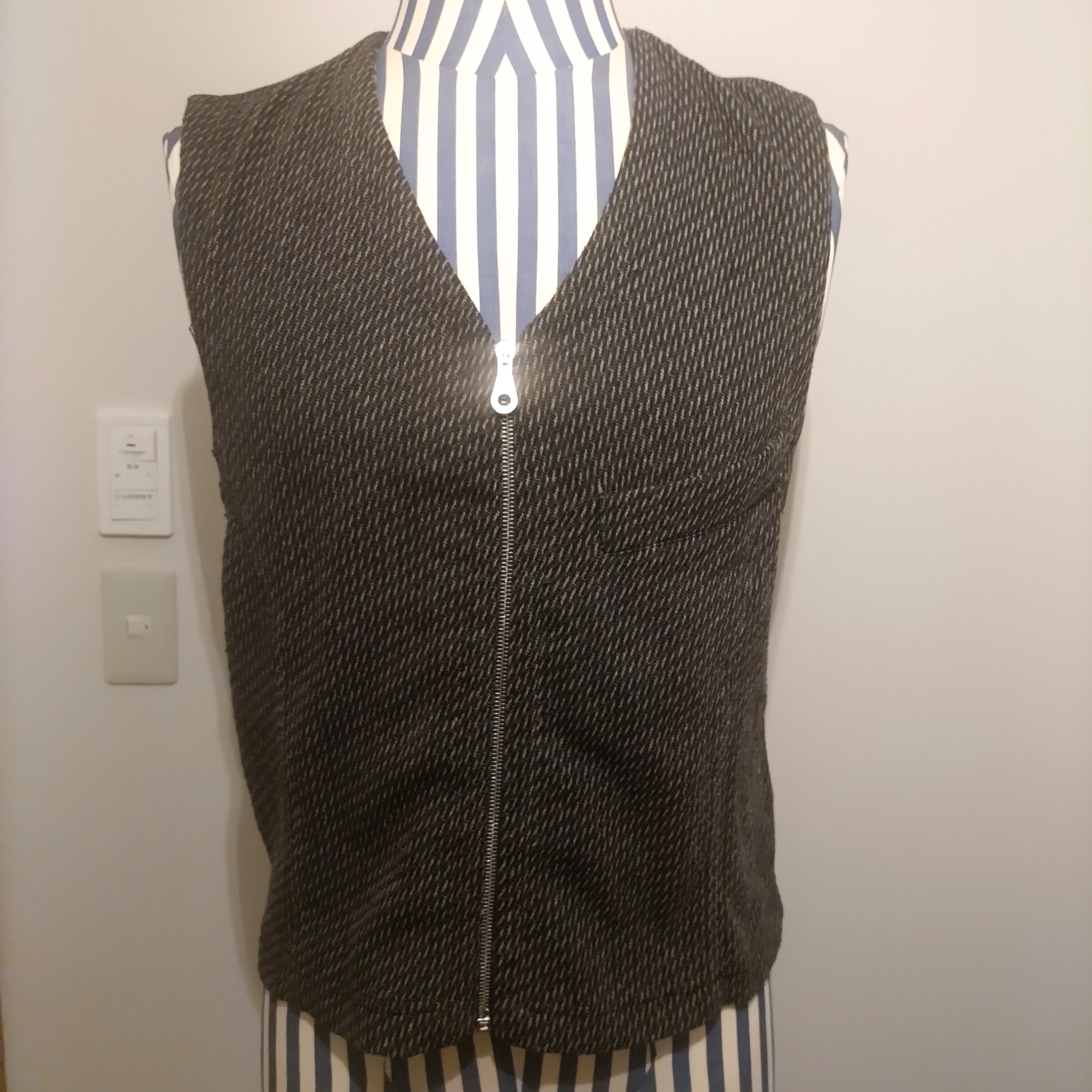 90s～ GIORGIO ARMANI knitzip vest madeinitaly | Omnibus