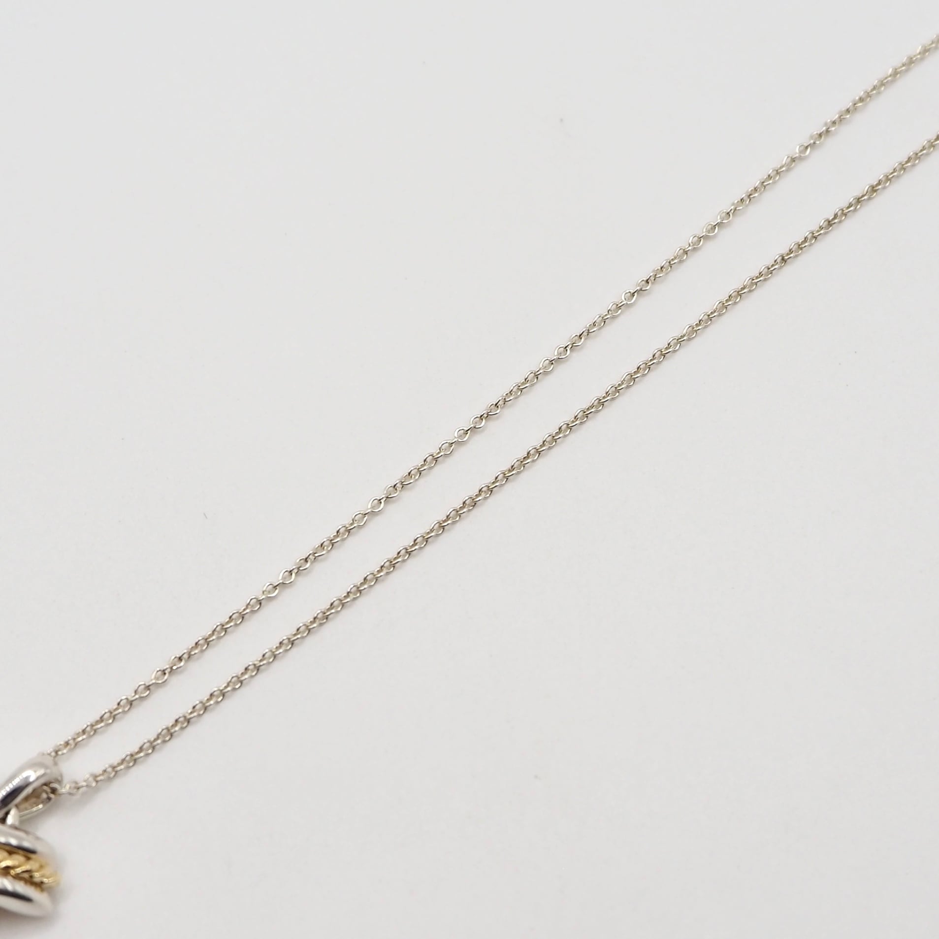 Tiffany&Co. シグネチャー コンビ ネックレス シルバー925 K18