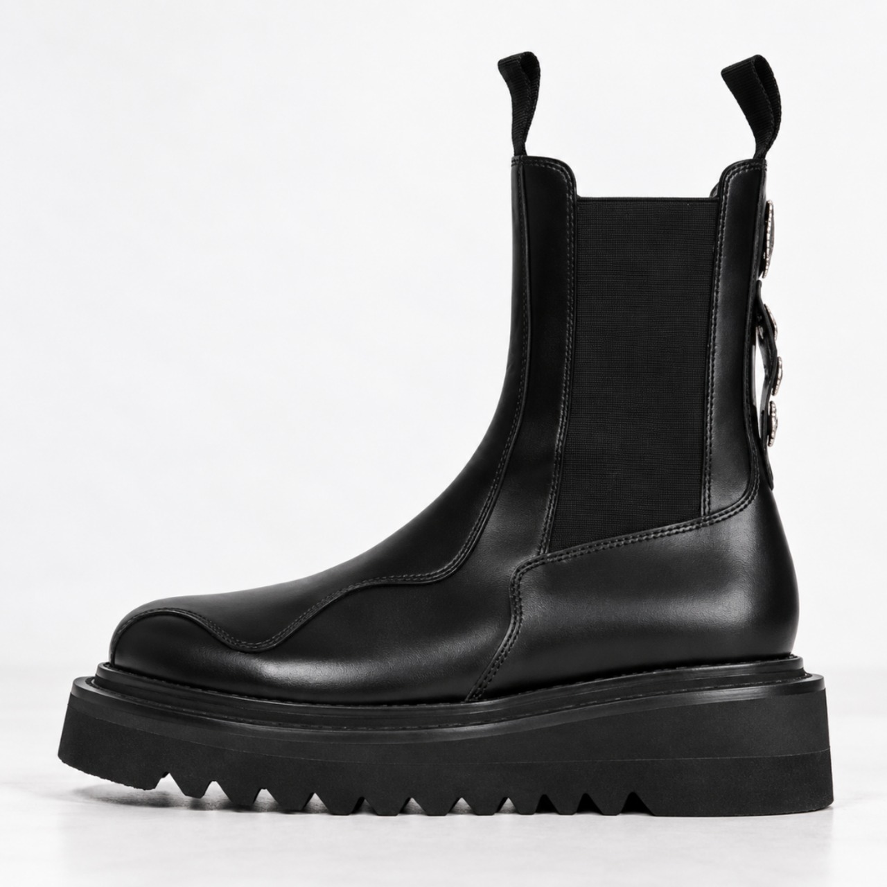 Genuine Leather Platform Chelsea Boots (ME506)