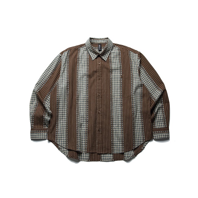 Striped & Checked Shirt ‐1col‐  A0292