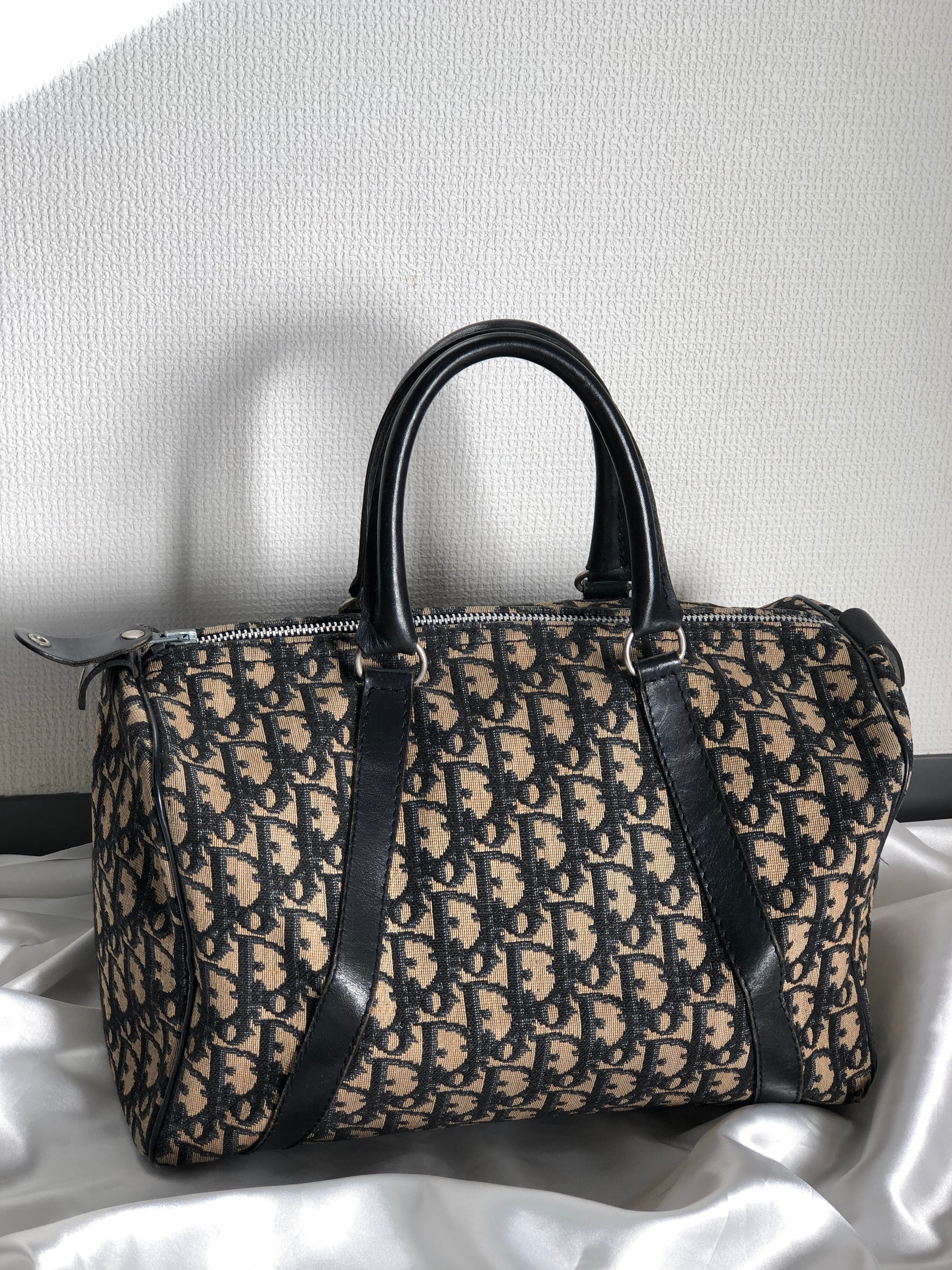 良品】Dior CD トロッター 大容量 ボストンバッグ バッグ 旅行 メンズ 