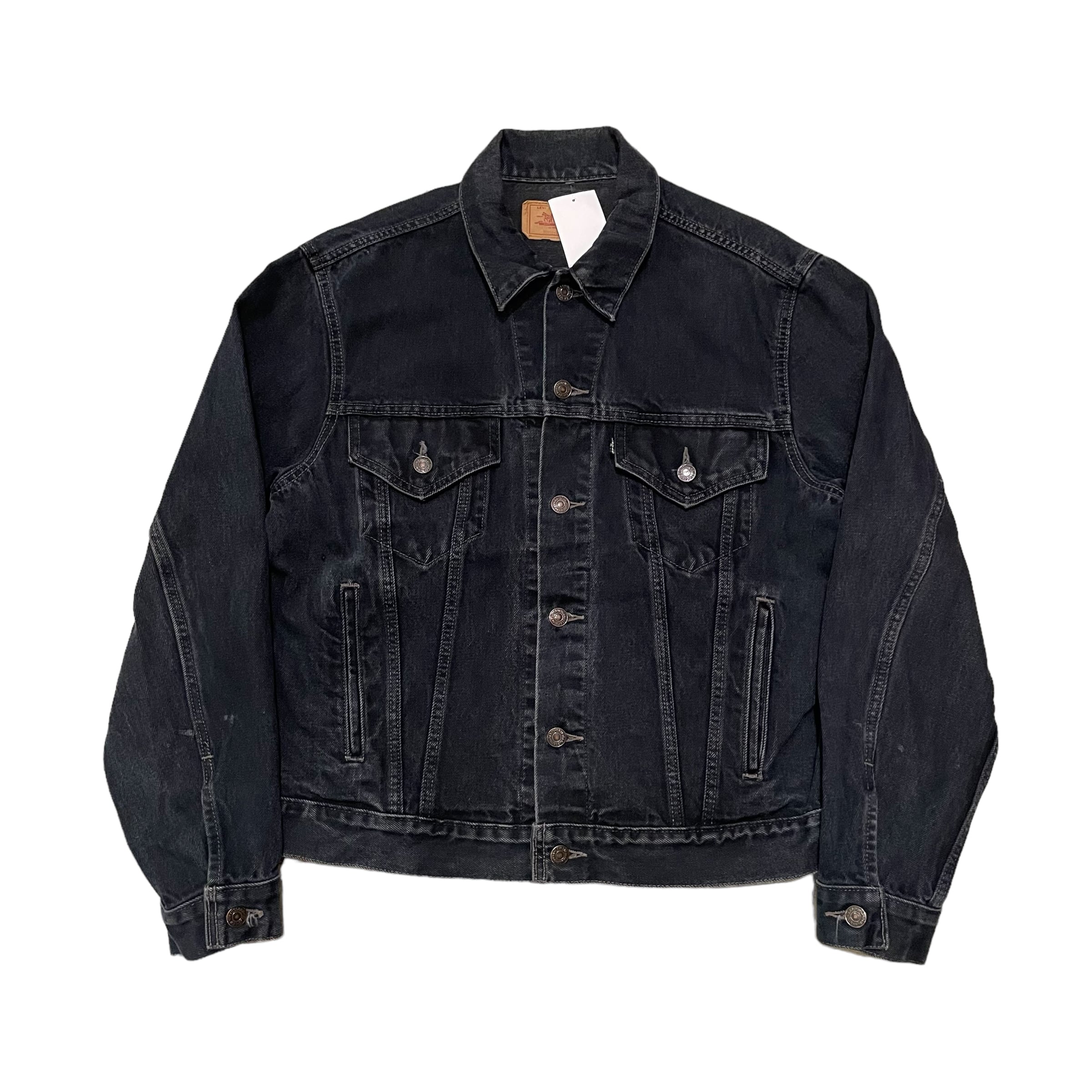 80s Levi's 70506-1913 garment dye black denim jacket | What'z up