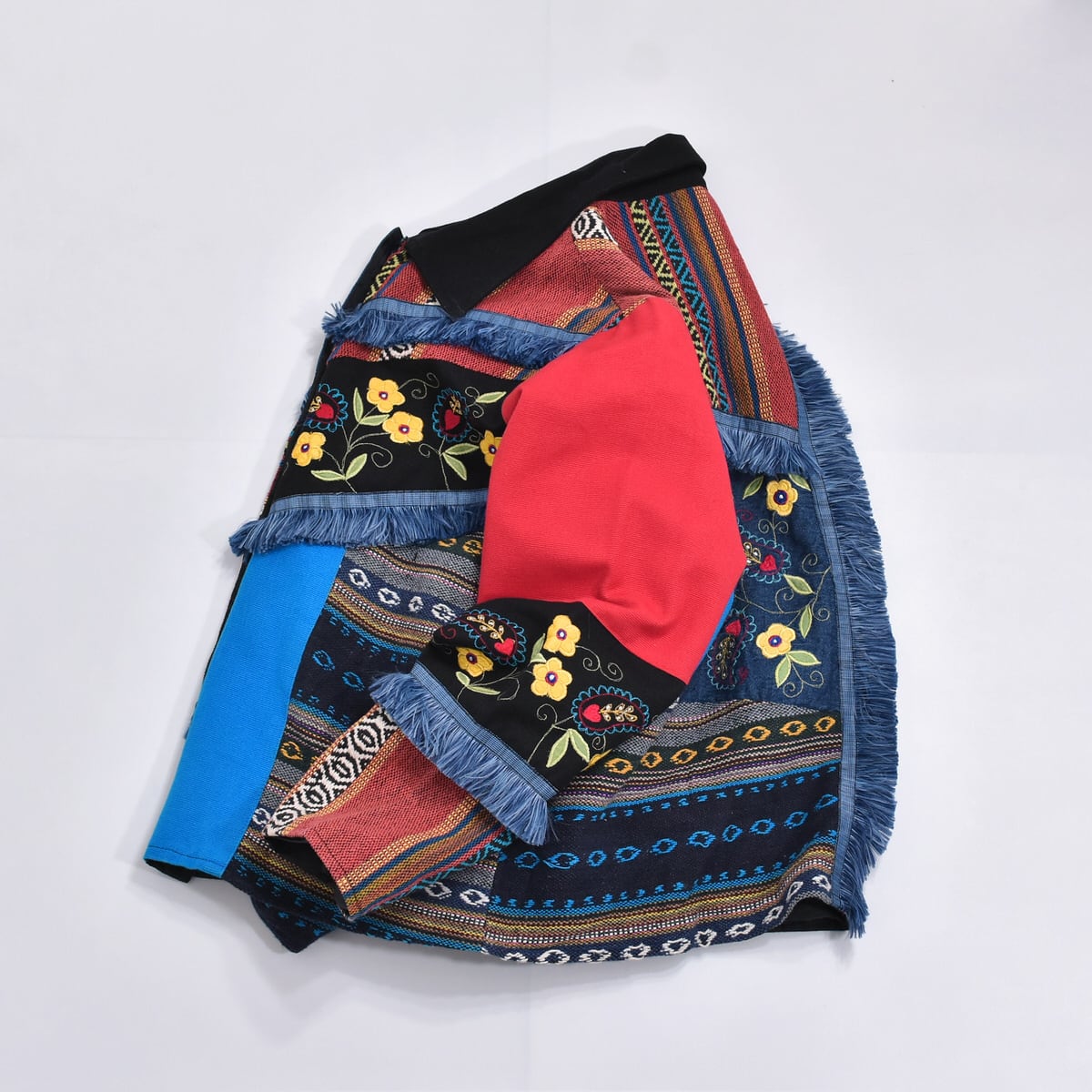90s Julia Kim パッチワーク 刺繍 ツギハギデザイン ジャケット 90s Julia Kim パッチワーク 刺繍 ツギハギデザイン ジャケット