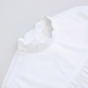 綿雪の朝に咲く、花びらブラウス《P0312》