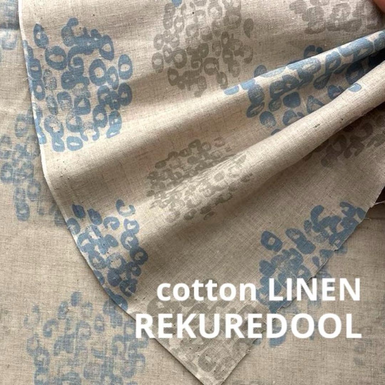Cdr484◆50cm◆S◆コットンリネン混生地◆柄物