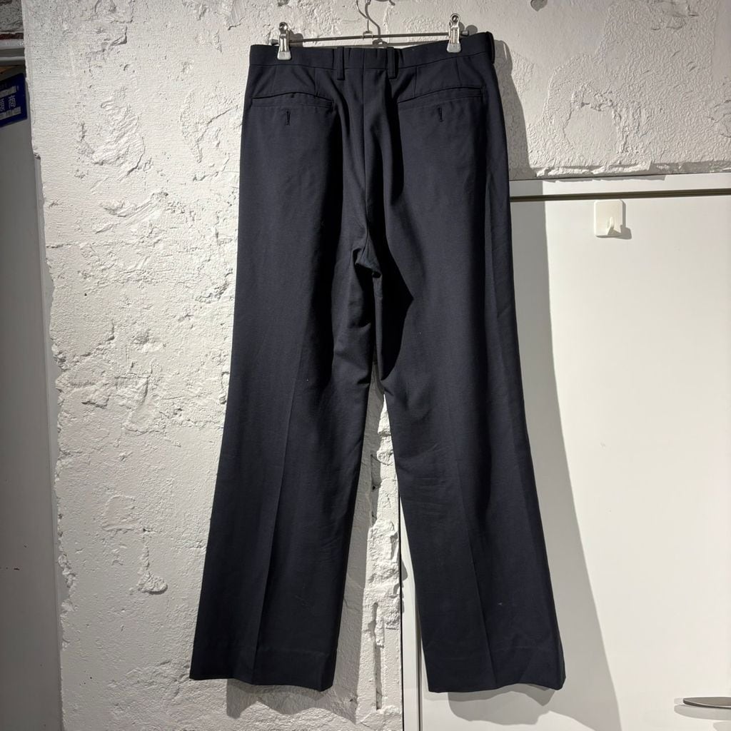 ラッドミュージシャン メンズ スラックス ブラック シンプル LAD MUSICIAN ラッドミュージシャン 21SS Two-Tuck Slim Flare Slacks