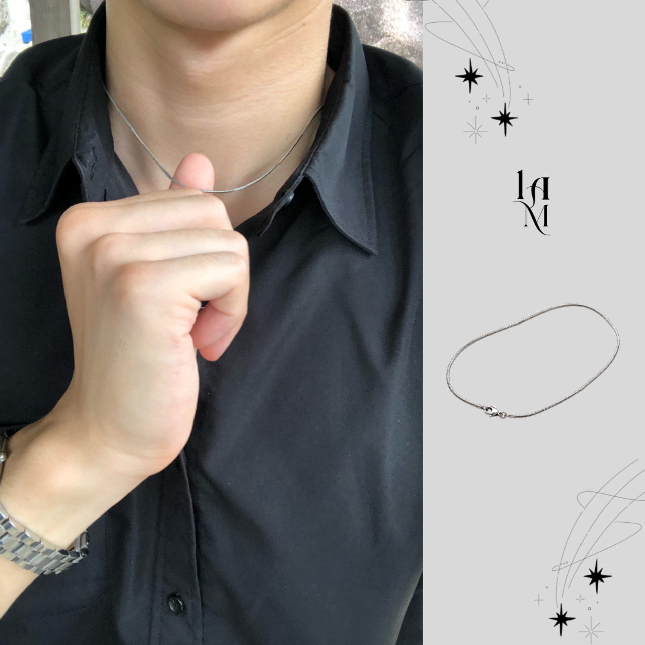 Essence Minimal Necklace [Silver] - 1