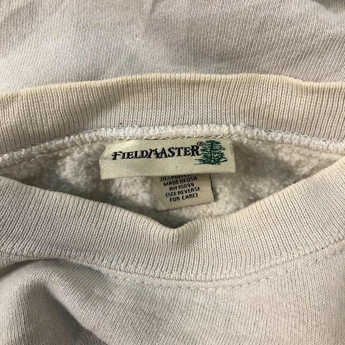 FIELDMASTER プリント スウェットトレーナー XL アイボリー フィールド
