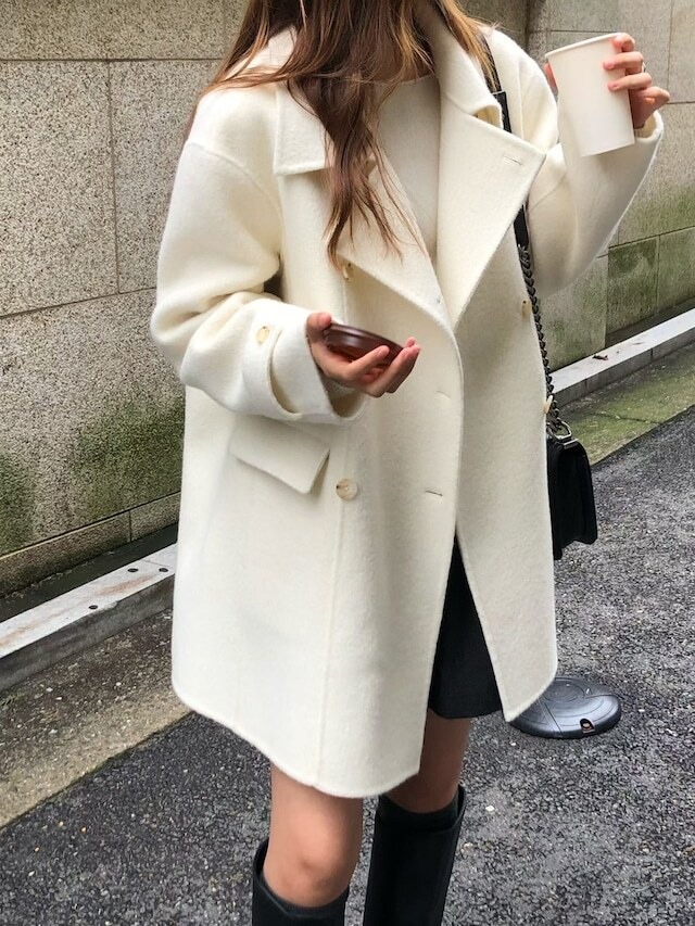 (予約) verveine / Ellen double handmade coat / 2color