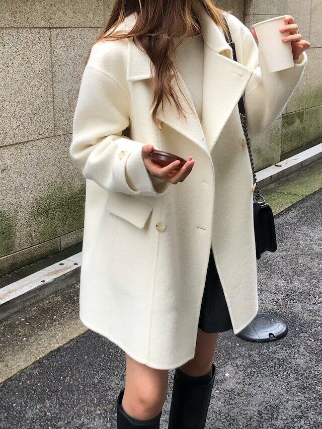 (予約) verveine / Ellen double handmade coat / 2color