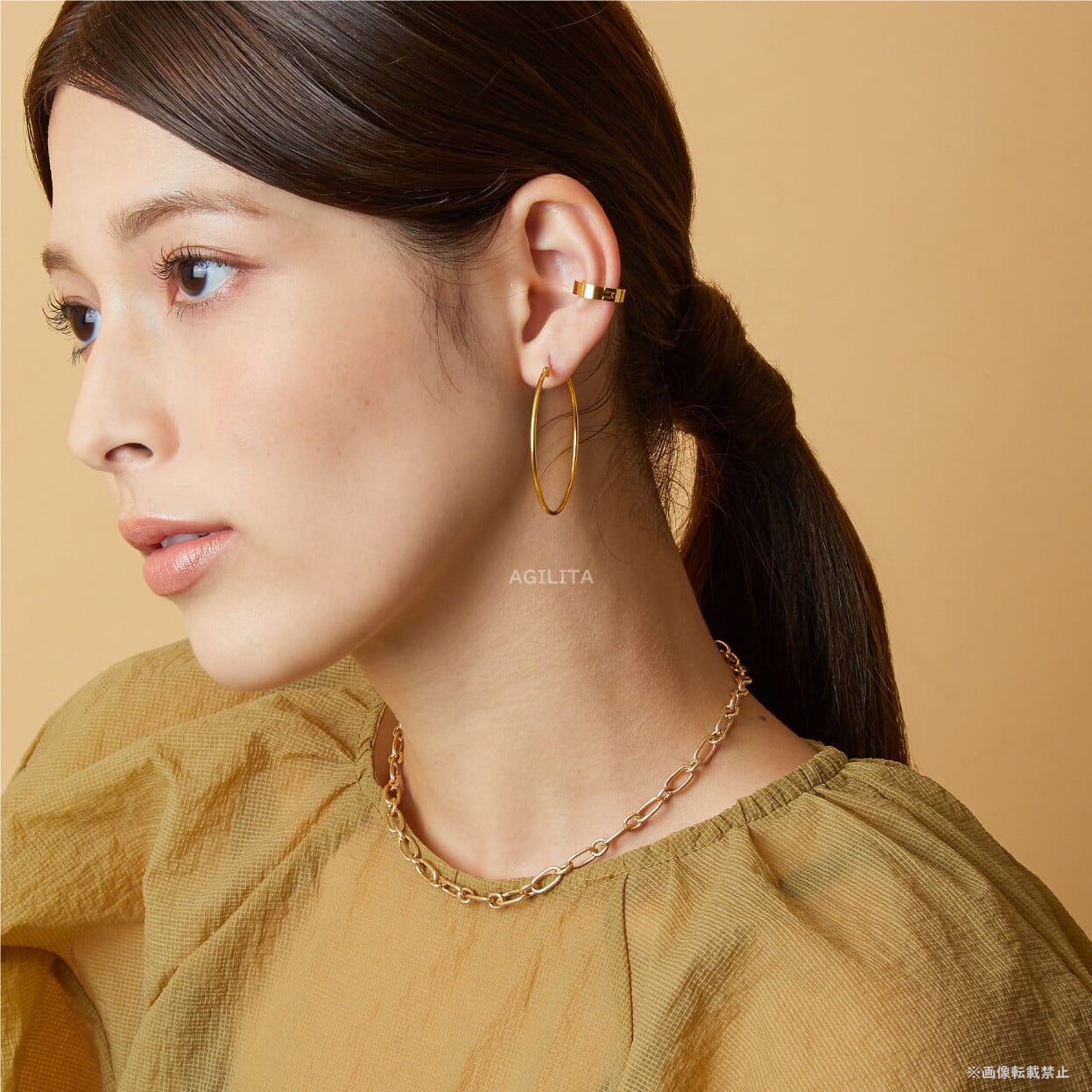 ［サージカルステンレス］40mm CIRCLE BIG PIERCE