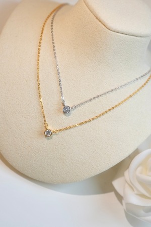 〈near jewelry collection〉simple stone necklace