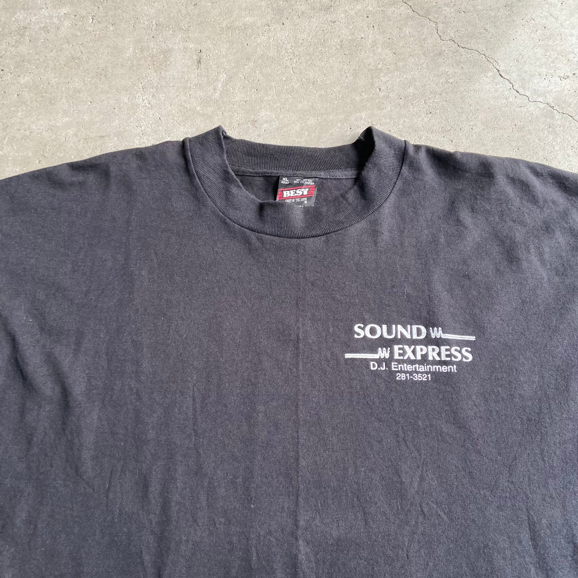 USA製 90年代 SOUND EXPRESS 胸ロゴ バックプリントTシャツ ...