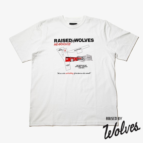 【RAISED BY WOLVES/レイズドバイウルブス】SHOP TEE Tシャツ / WHITE / FW25-13536