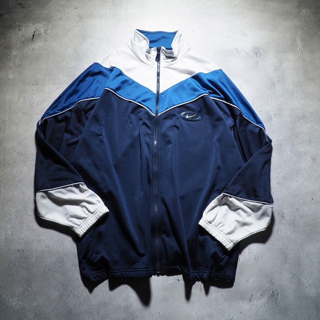 ” Nike ” cold tone panel switching loose silhouette track jacket