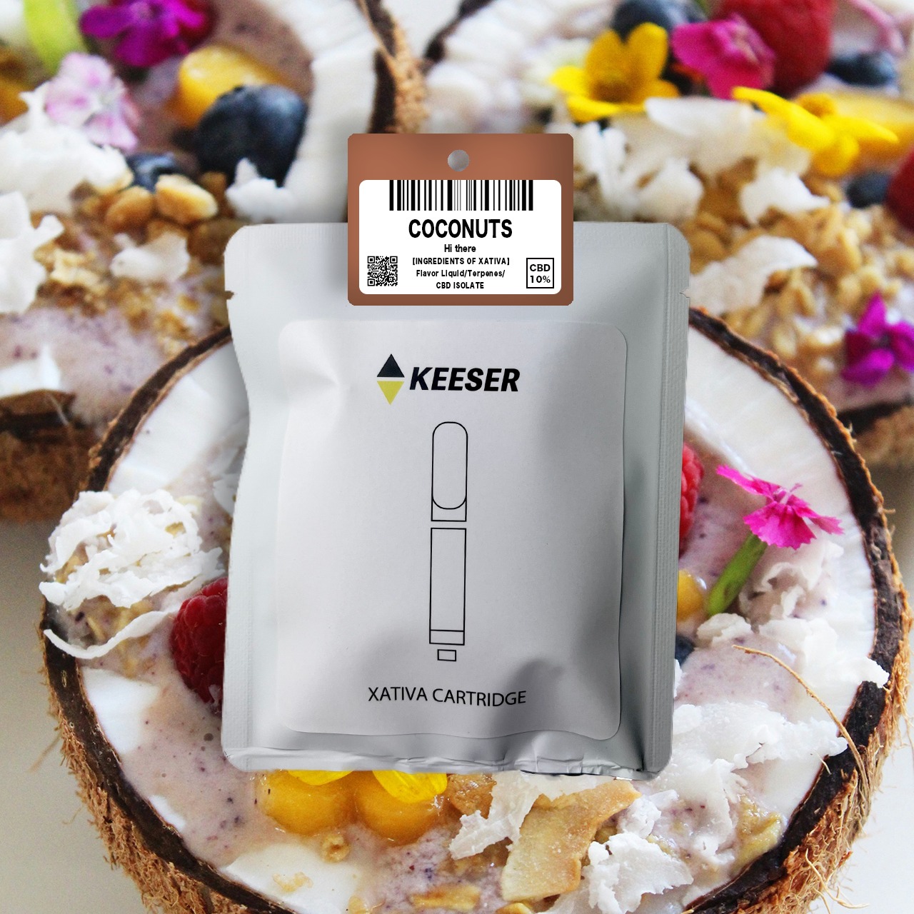 XATIVA CARTIRGDE/CBD10%/1ml/        4 Flavor