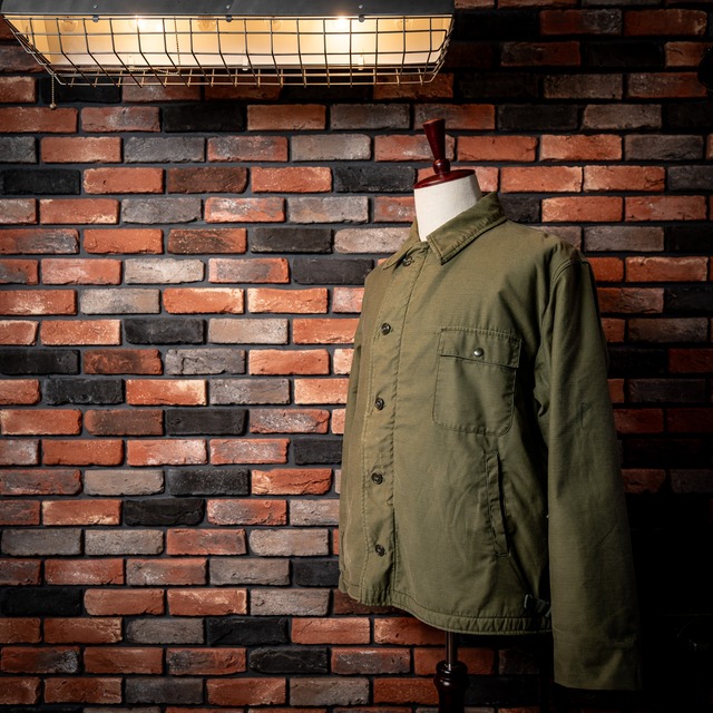 【X-LARGE】U.S.Navy A-2 Deck Jacket Good Stencil "Used" 実物 アメリカ海軍 A-2デッキジャケット ステンシル入り XL ユーズド No.919