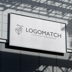 幸せの宝石ハートのロゴ