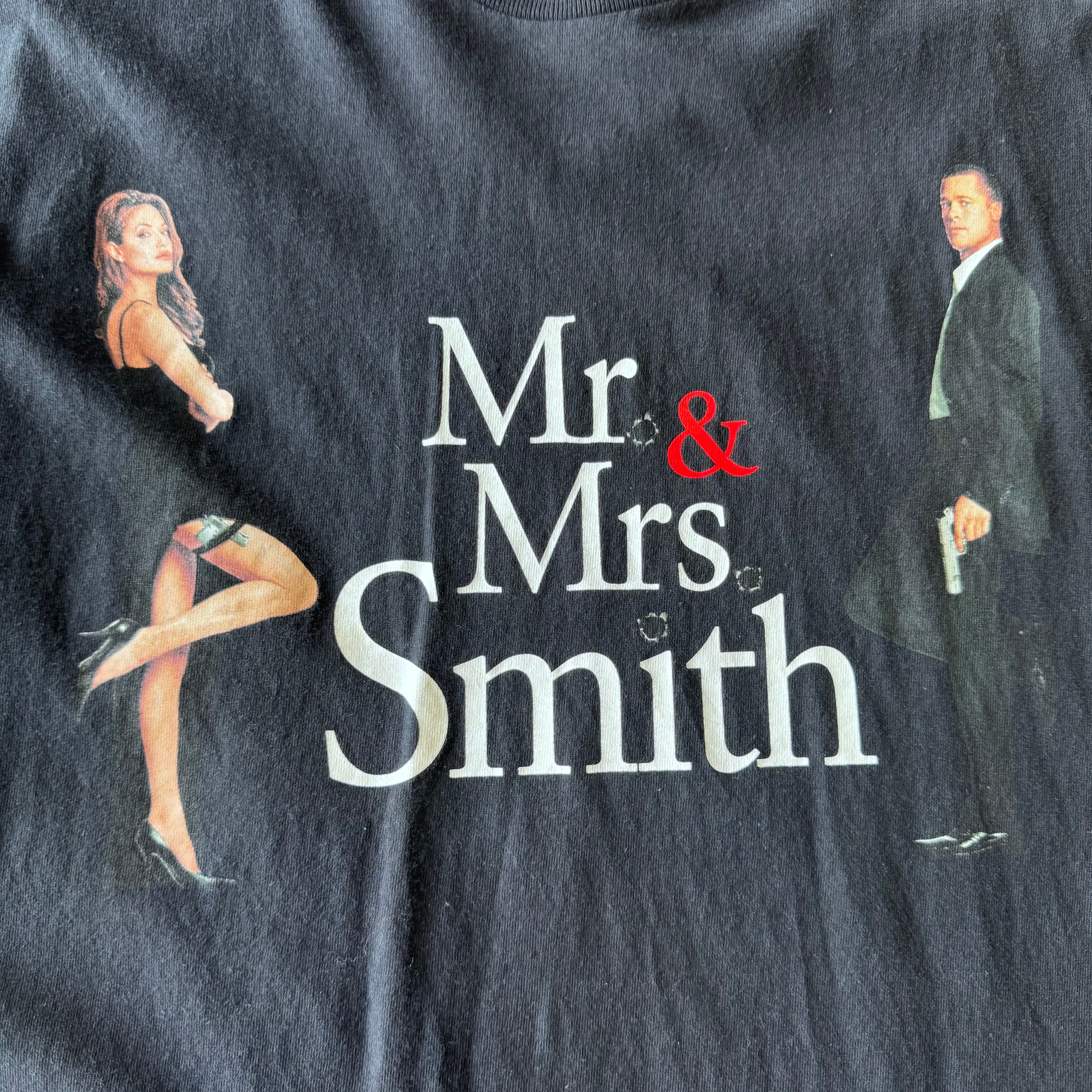 00s Mr.&Mrs Smith 映画Tシャツ ムービーT ブラック XL | 古着屋 savvy