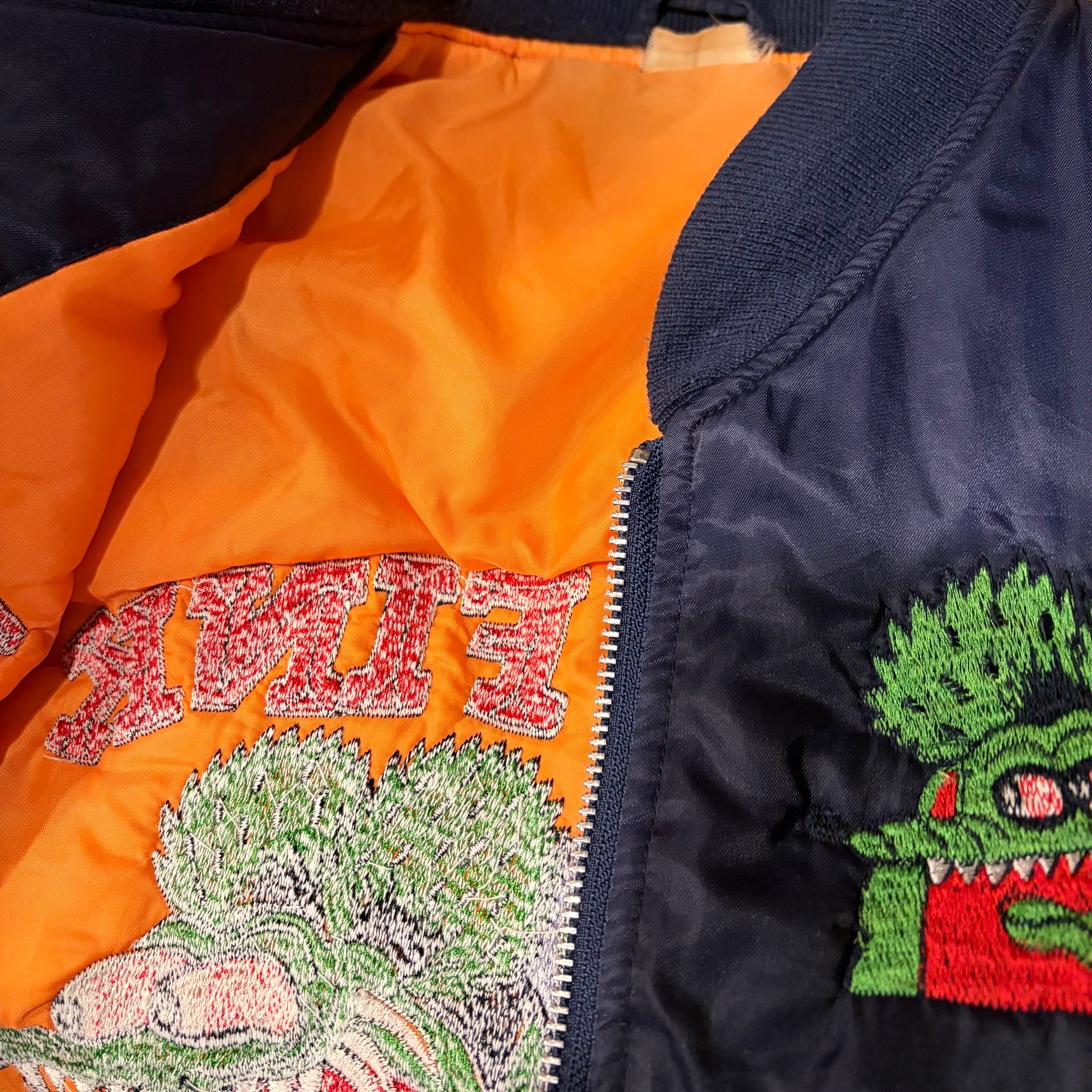 ラットフィンク MA-1 ジャケット RAT FINK ダウンベスト フライトジャケット MA-1 ネイビー ボンバー