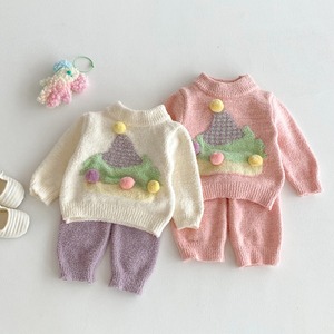 【BABY】ツリー柄もこもこセットアップ