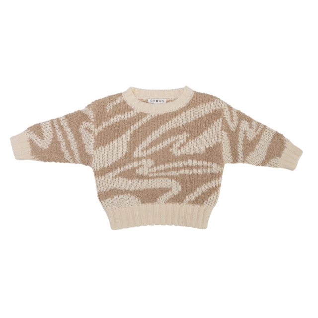 Grown / Teddy Ripple Pull Over - Stone(1,2,4,5)