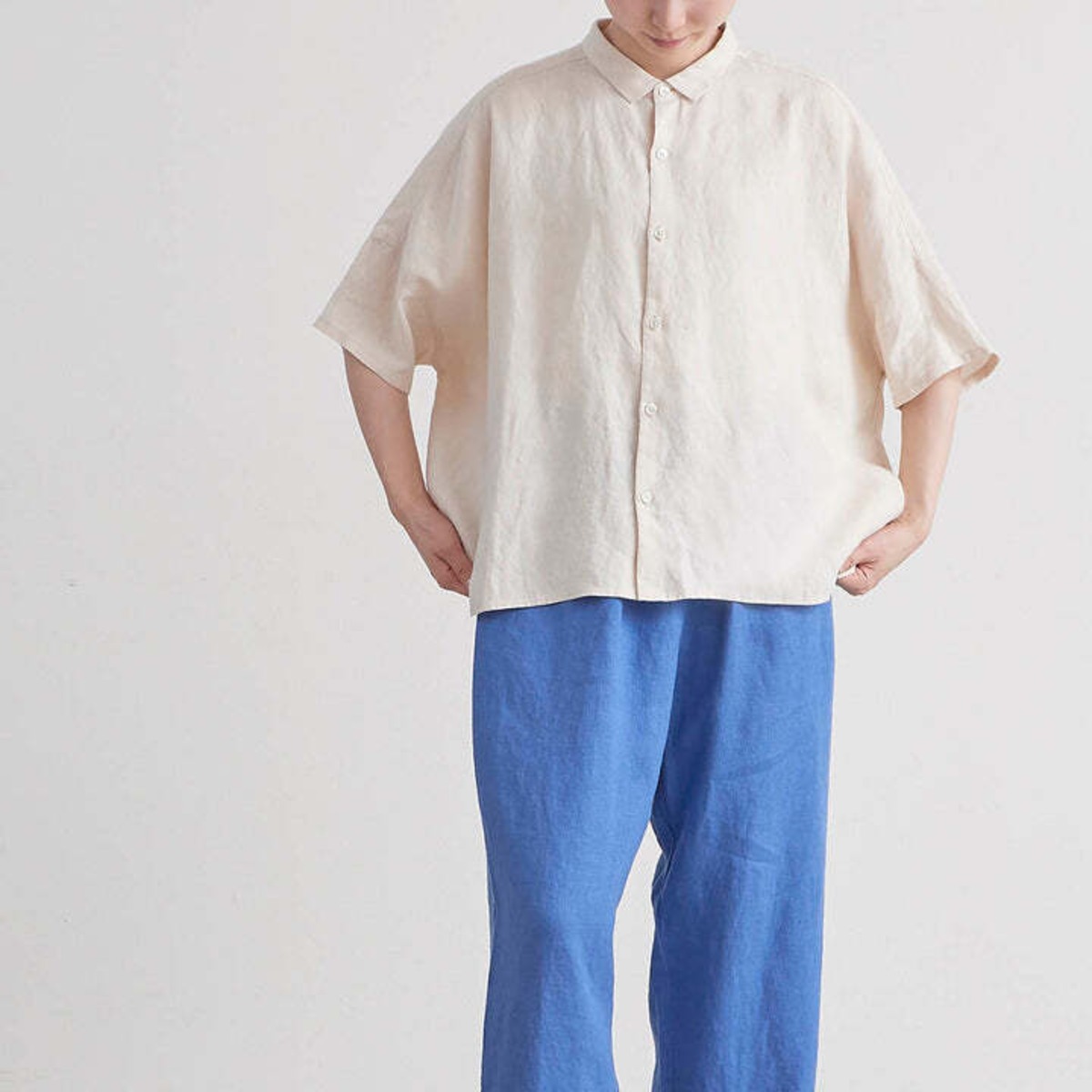 HEAVENLY ヘブンリー レディース シャツ LINEN REGULARCOLLAR WIDE 