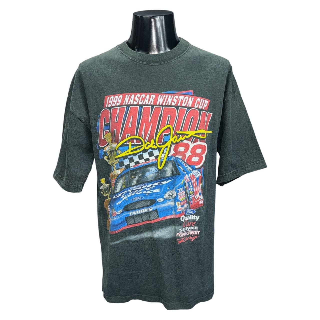 【CHASE AUTHENTICS】チェイスオーセンティックス "1999 NASCAR CHAMPION DALE JARRETT" 90's Tシャツ
