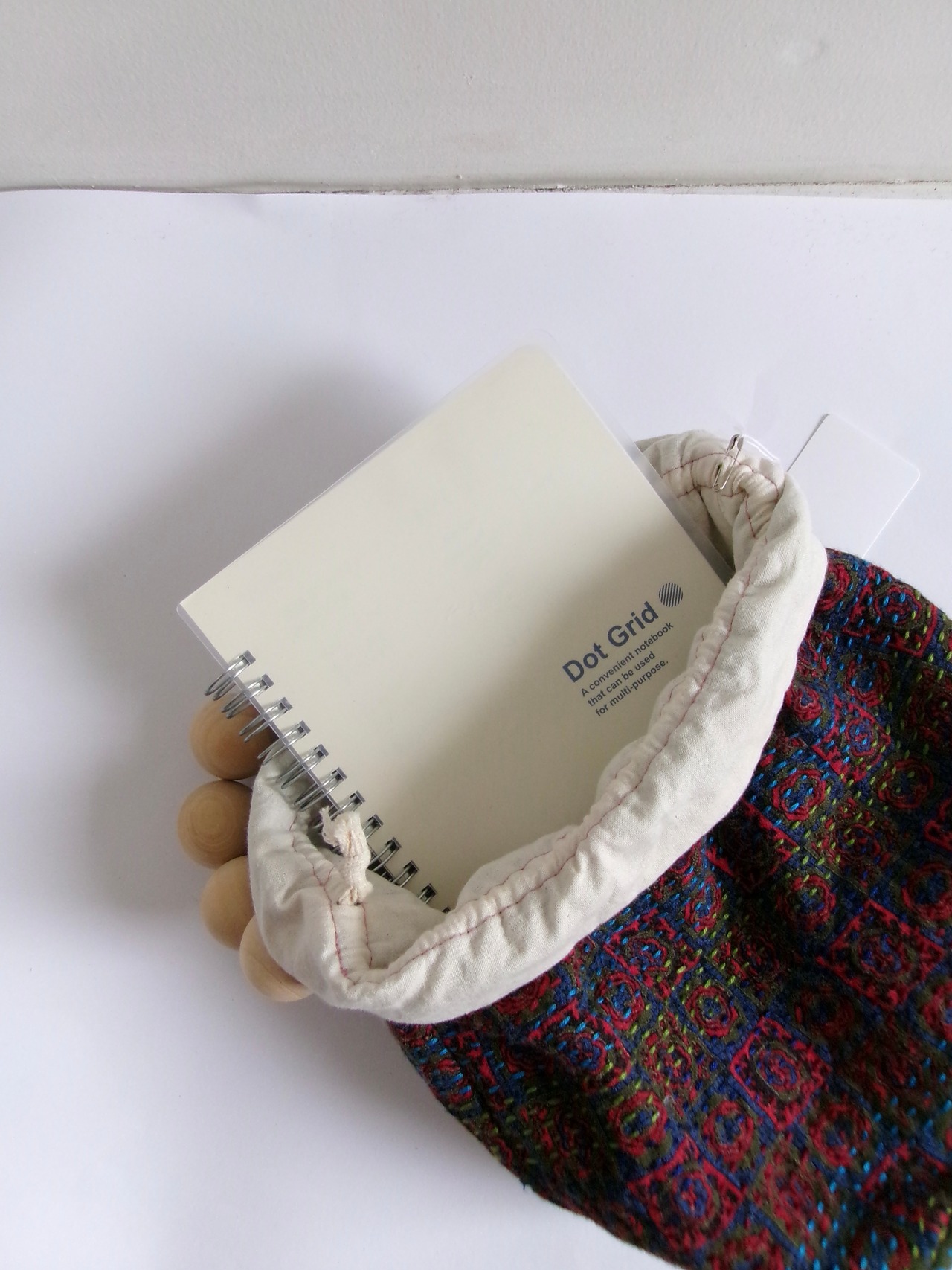 “ASTER” Hand quilt draws bag | ハンドキルトバッグ