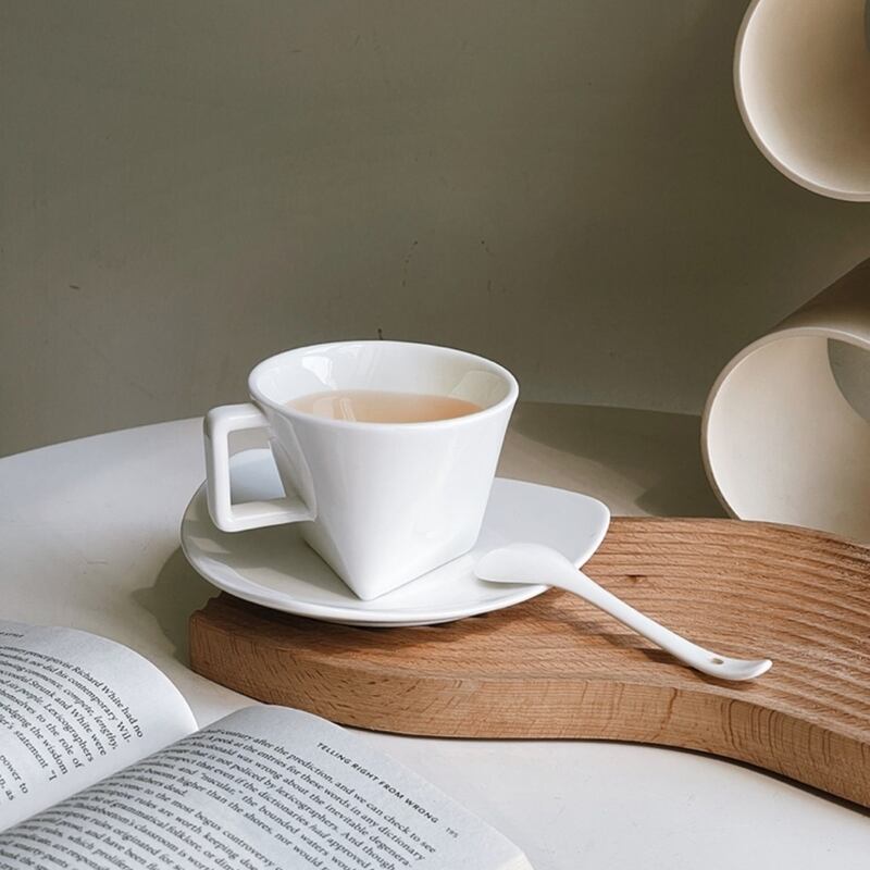 【お取り寄せ】Geometric Coffee Cup & Saucer Set