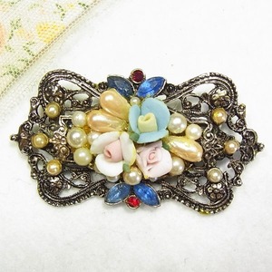 フローラルブローチ　ヴィンテージアクセサリーのセール通販 11880B