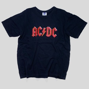 00s AC/DC バンド Tシャツ 赤 ロゴ