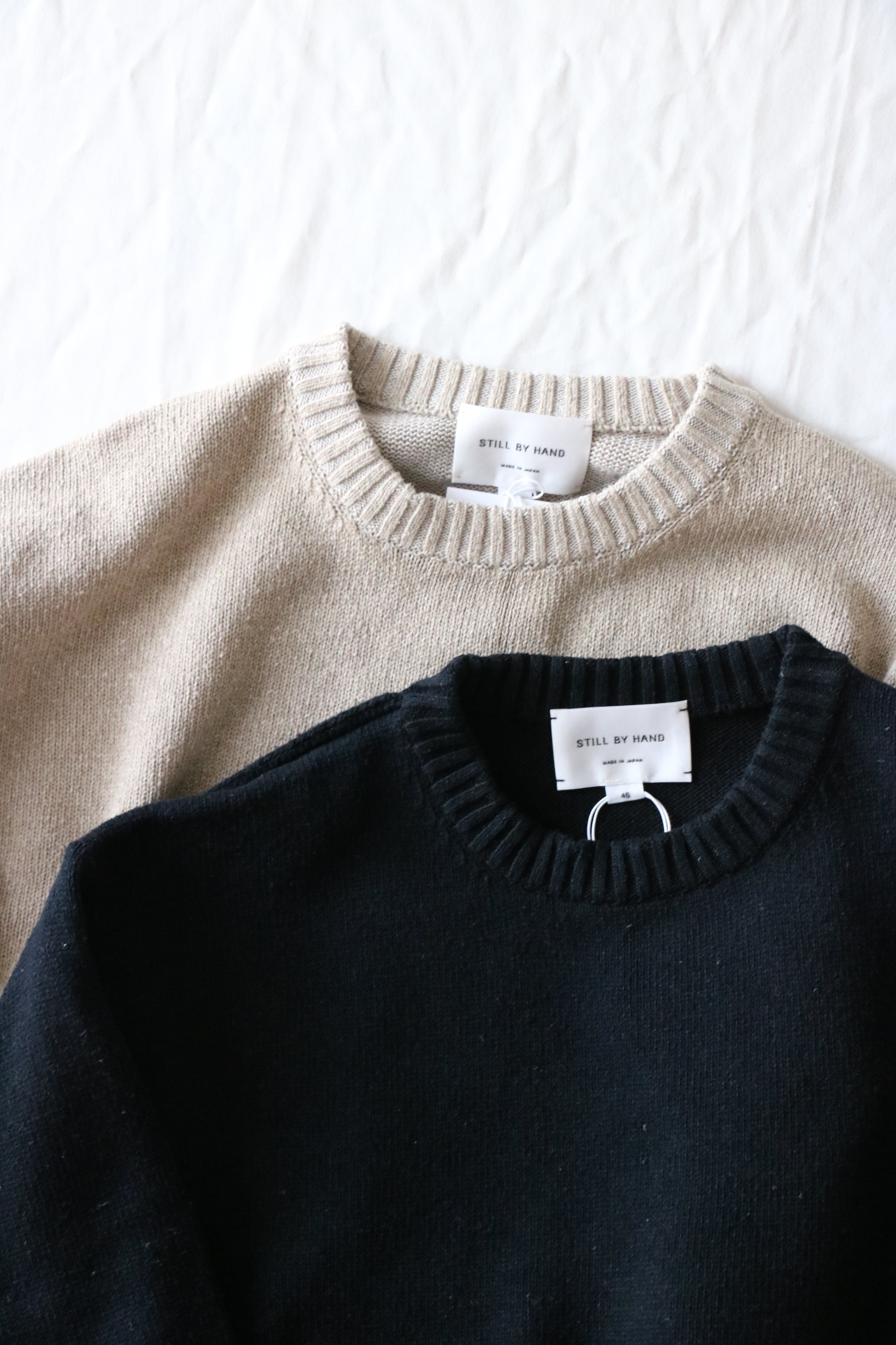 STILL BY HAND -Silk Cotton Pullover Knit - / KN06254 / スティル