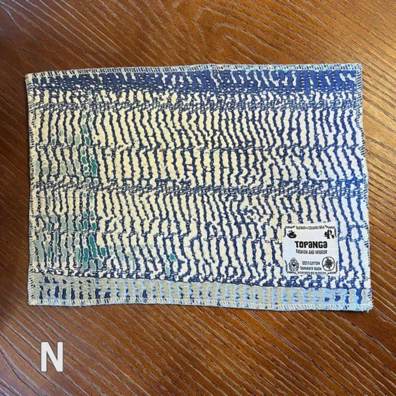 TOPANGA Kitchen India Vintage Lalli Quilt Tea Mat 19Type 30×20cm 　インドヴィンテージラリーキルト　ティーマット 20種　【メール便可】