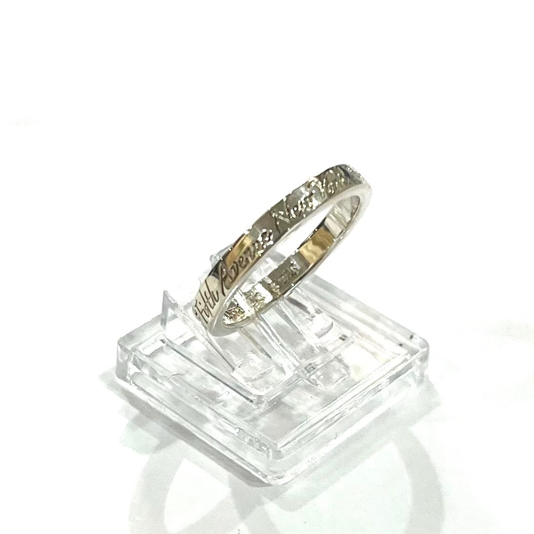 TIFFANY＆CO】【10号】2390 ティファニーaddressナローリング 指輪
