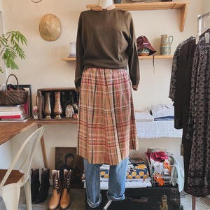 vintage check skirt