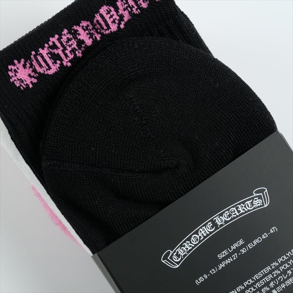 Size【L】 CHROME HEARTS クロム・ハーツ SPORT SOCKS SETS PINK