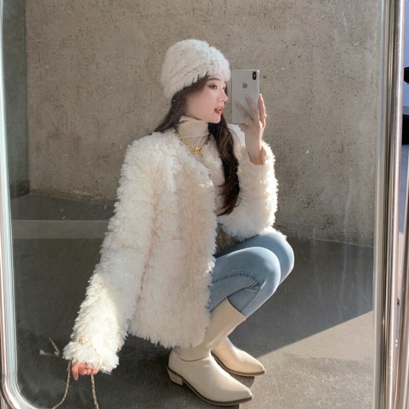 ジャケット レディースオータムウィンタールーズ ふわふわ 秋物 冬物 ドラファッションホール26457780498