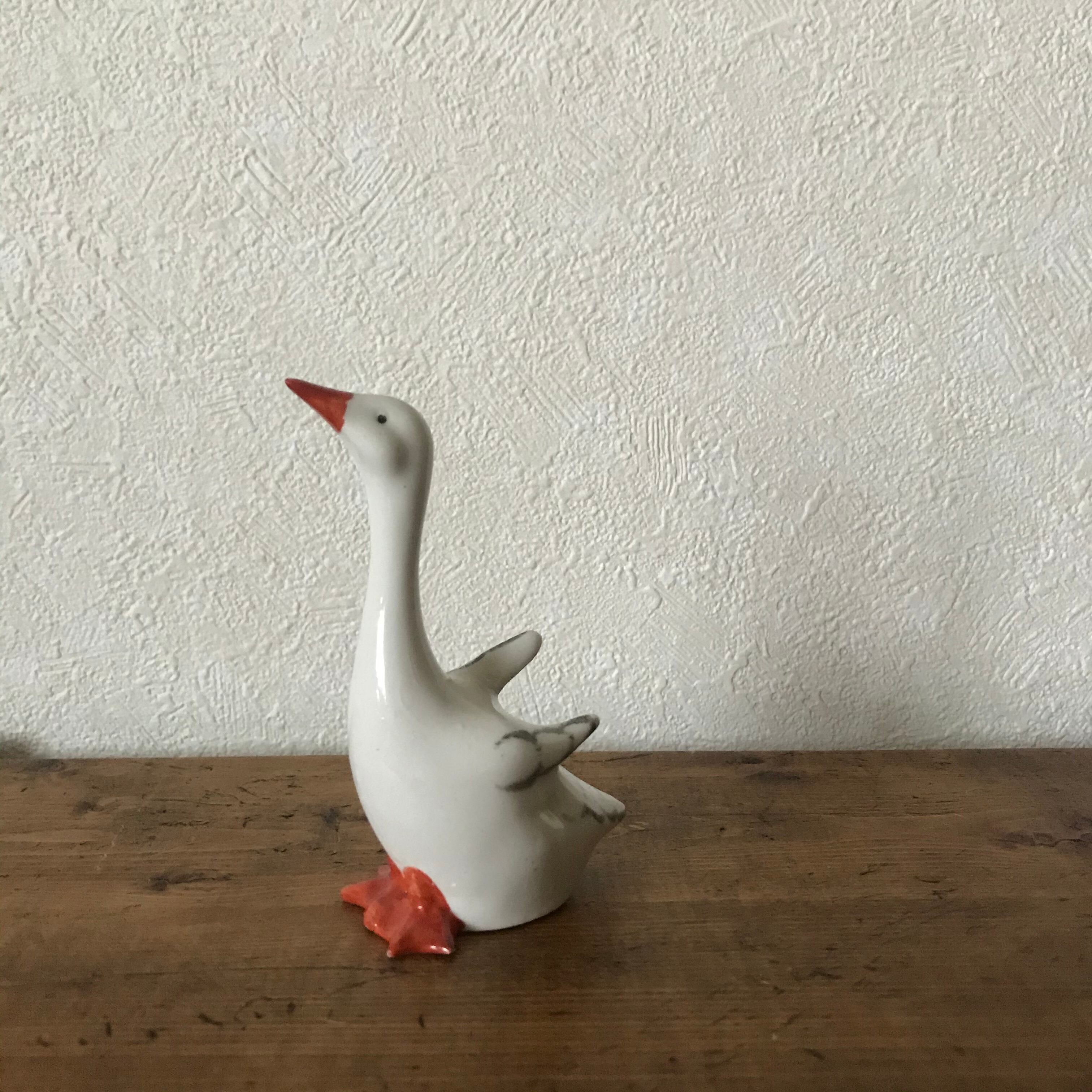 上を向いた白鳥