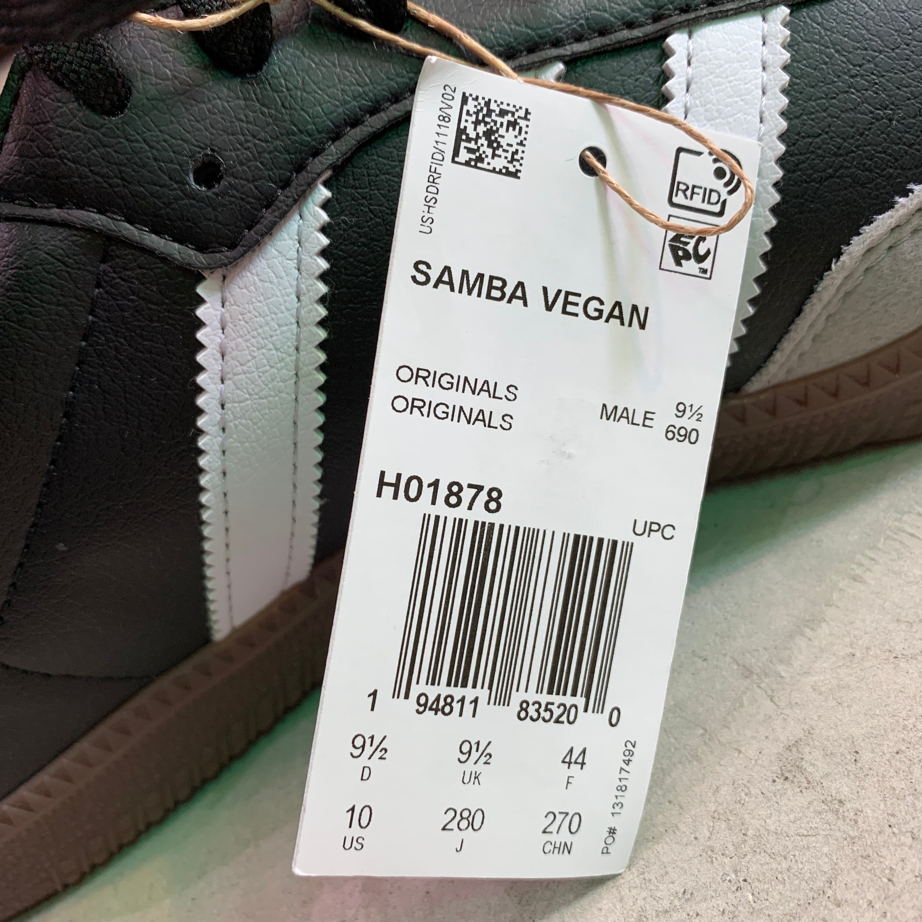 送料無料』新品 adidas サンバヴィーガン samba vegan 28cm ローテク