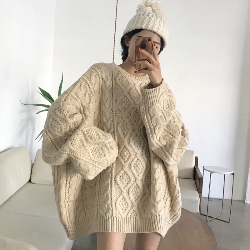 セーター ルーズオータムウィンタースタイルプルオーバー ブラウス 秋物 冬物 YY-ファッション84473560384