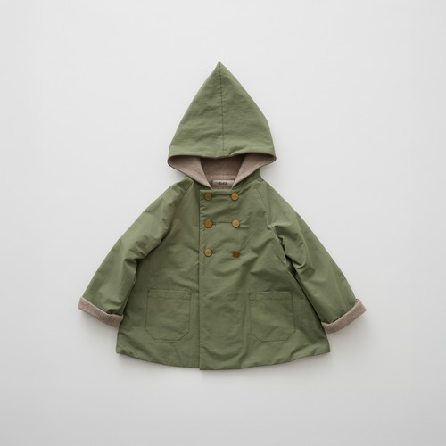 eLfinFolk(エルフィンフォルク)/ eLf Coat / sage green / 110,120,130cm