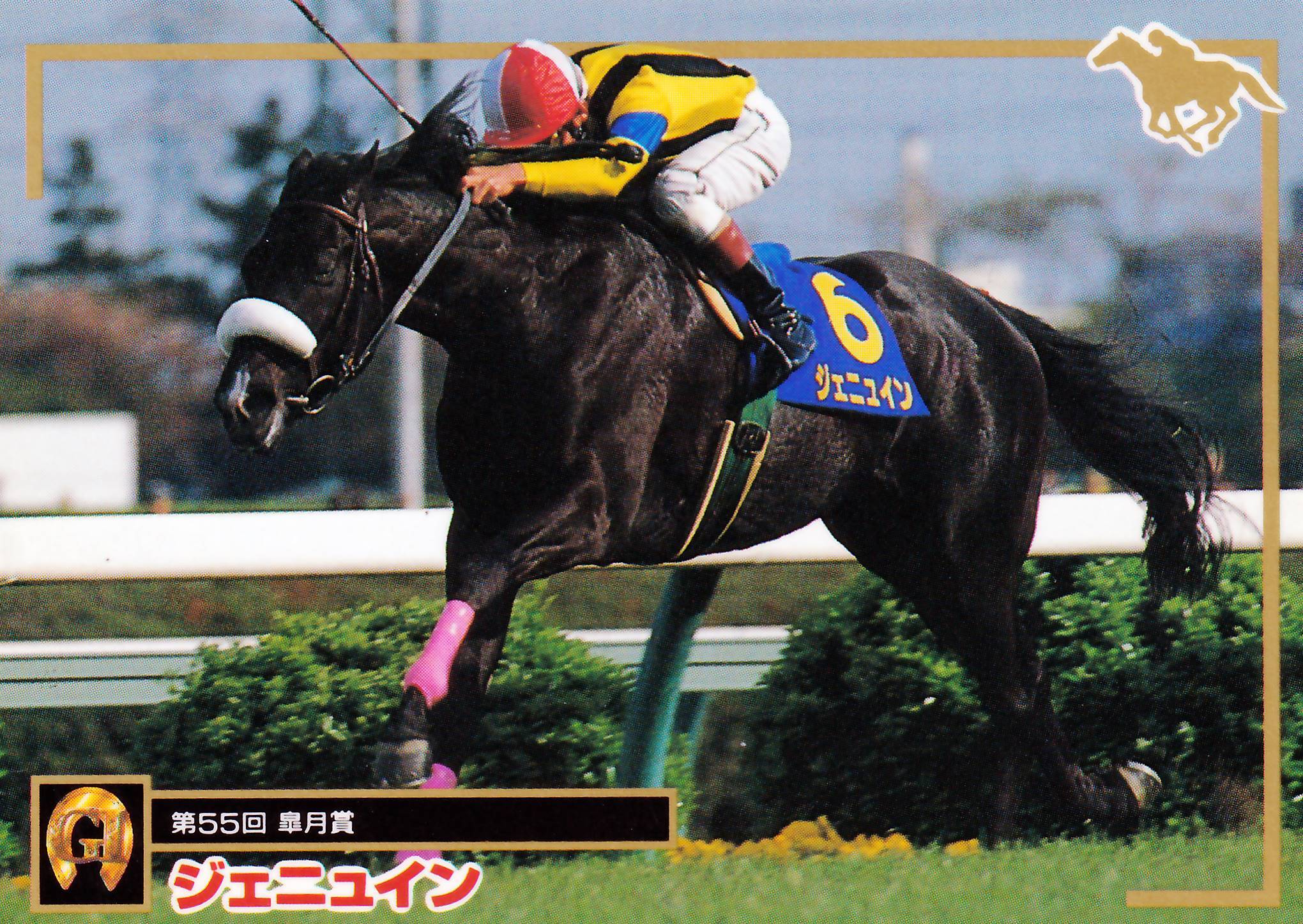 ジェニュイン：第55回 皐月賞「サラブレッドカード 95年版」No.002