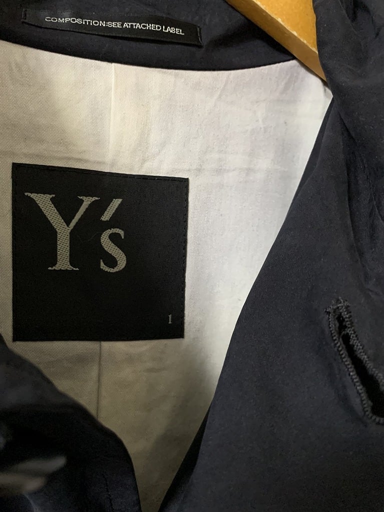 Solid Color Big Collar Design Short Jacket "Y's"