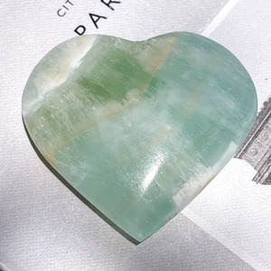Caribbean Blue Calcite Heart 24 ✧ カリビアンブルーカルサイト