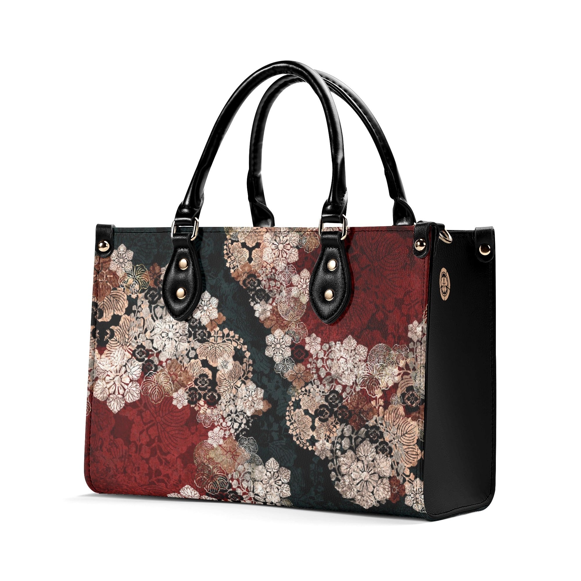 和紋様 深緑 ヴィーガンレザーバッグ | Baroque Japanesque バロック