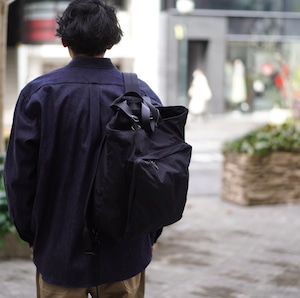 AMIACALVA(アミアカルヴァ) / Gabardine 2Way Backpack - BLACK-(F014-BL)