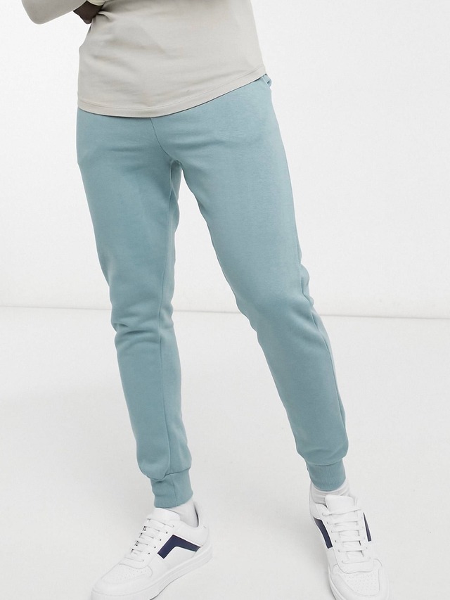 slim fit jogger pants / dusty green