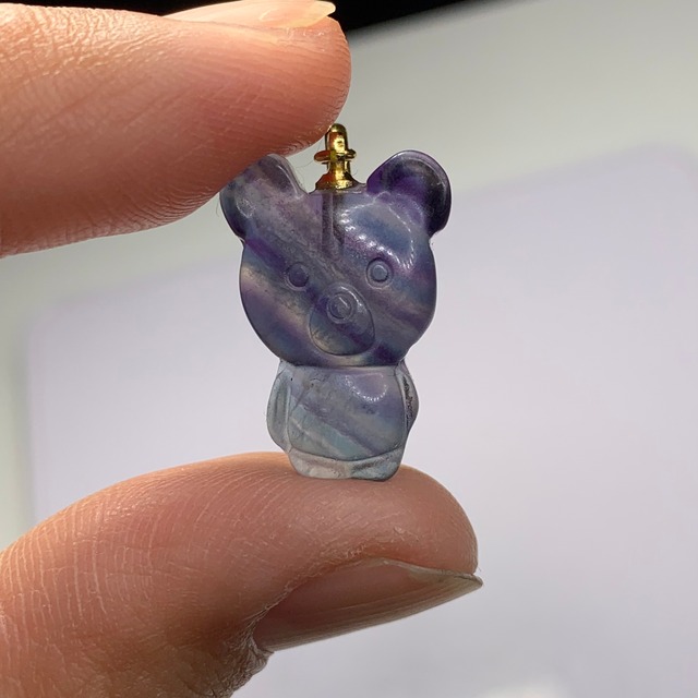 2.くまちゃんフローライトチャーム